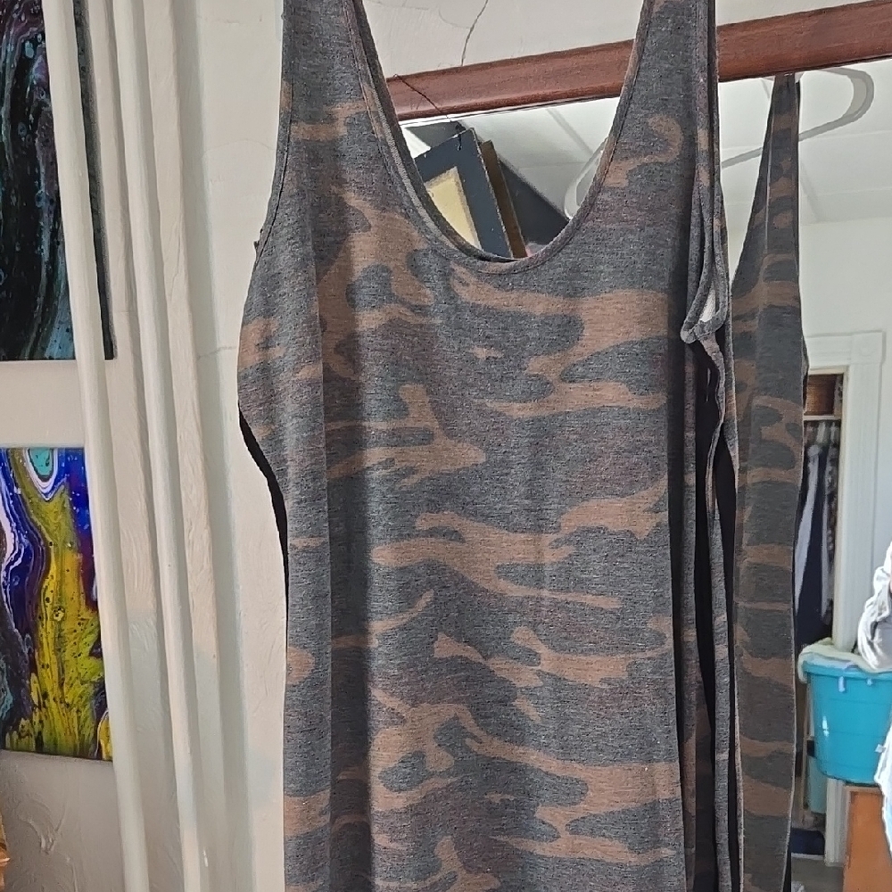 NWOT Camo Print Sleeveless Dress